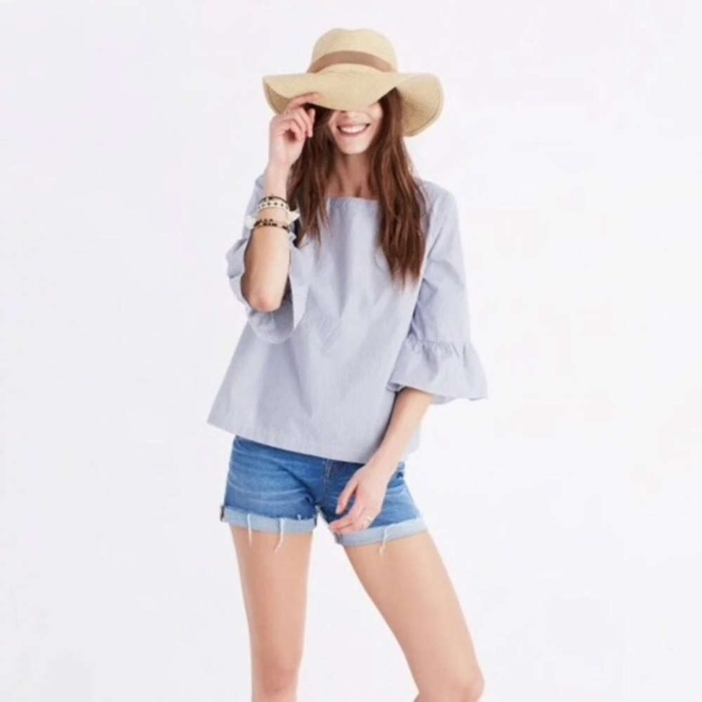 Madewell Striped Bell Sleeve Top